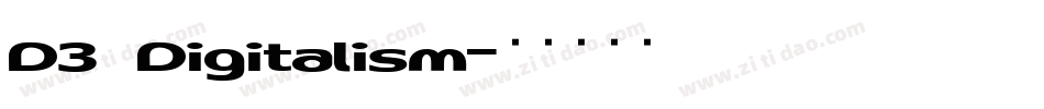 D3 Digitalism字体转换